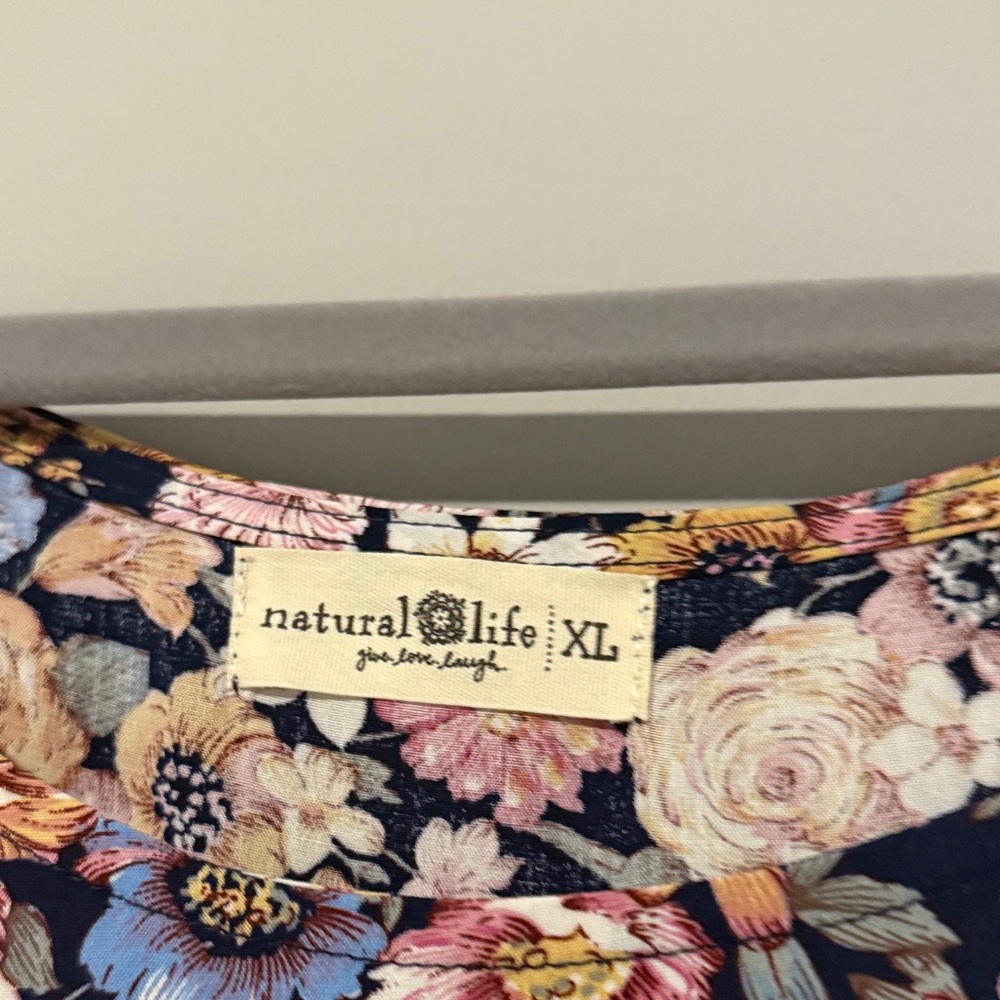 NATURAL LIFE Floral Maxi Dress in Black, Pink, Yellow - Picture 2 of 2